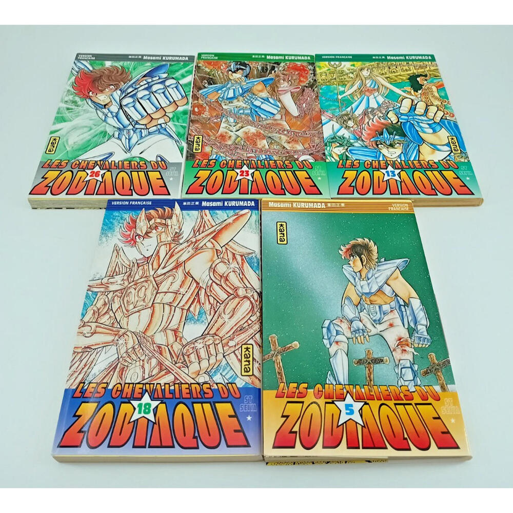Manga Saint Seiya LES CHEVALIERS‎ DU ZODIAQUE 26/23/18/13/5 Français Kana - Picture 6 of 6